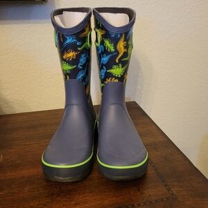 Kids Bogs Durham Dinosaur Rain Boots